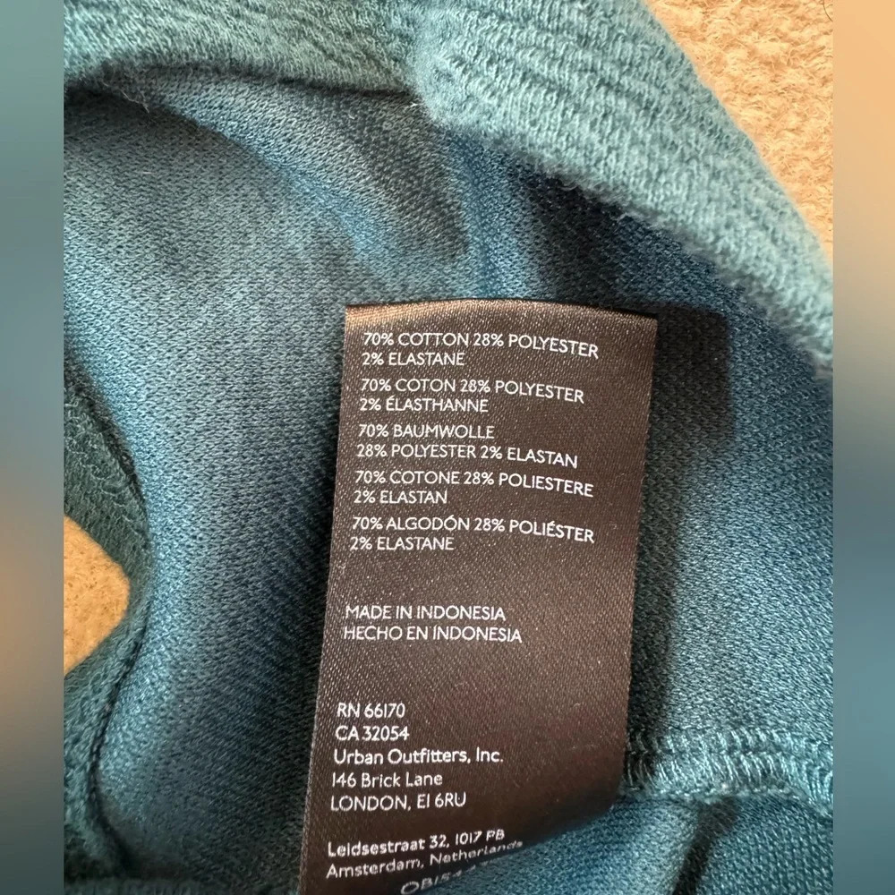 Maeve Teal Wrap Crop Top - Picture 9 of 12